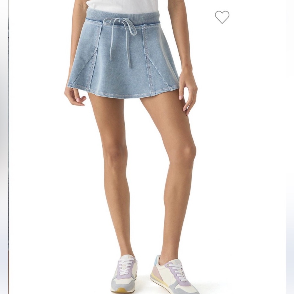 Vanilla Star Blue Denim Skirt with built in shorts